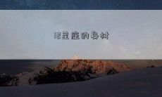 12星座的身材
