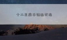 十二星座手链连戒指