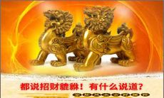 都说招财貔貅有什么说道