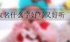 取名什么字好写又好听