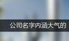 公司名字内涵大气的