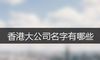 香港大公司名字有哪些