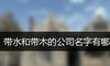 带水和带木的公司名字有哪些