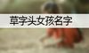 草字头女孩名字