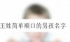 王姓简单顺口的男孩名字