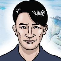 男人的脸可以分析两只眼睛