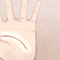 40岁的男子飞行男子的手分析