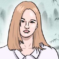 Woman left face, left eye, left eye, luck, good luck