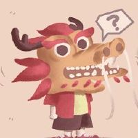 2月2日龙，切割头就像一个象征主义