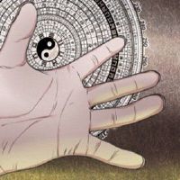 妇女的手相图细节