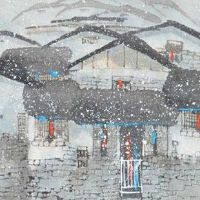 葫芦挂厕所门示意图 抵挡邪气的侵入