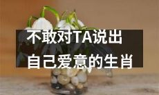 十二生肖中心中惶恐不敢表露爱意的动物排行榜