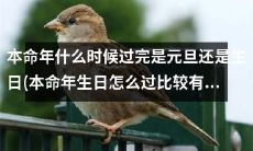 如何确定本命年的结束时间？是在元旦还是生日？本命年生日如何过得更有意义？