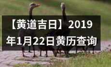《查询2019年1月22日黄历的黄道吉日情况》