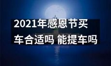在2021年感恩节购买汽车是否是明智之选，并且是否能够及时提车？
