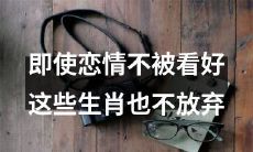 这几个生肖即使面临看不好的恋情,也能坚定不移地继续追求爱情!