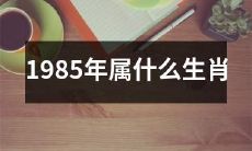 请问1985年出生的人属于哪个生肖呢？