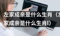 探究左家婚嫁习俗：根据传统信仰推测左家成亲的生肖是什么？