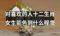 十二生肖女生对心仪的对象的追逐,能引发到何种程度的浪漫与热情?