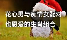 生肖配对：即使是花心男也能和痴情女有美满的恋爱