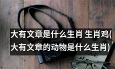 哪个生肖被称为大有文章的动物？——答案是生肖鸡