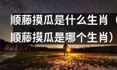 请问顺藤摸瓜这个俗语对应的是哪个生肖呢？