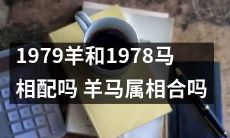 1979年出生的属羊者和1978年出生的属马者，它们的属相是否相配？它们的羊马属相是否能够相互合拍呢？