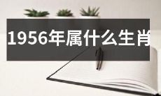 1956年出生的人属于哪个生肖？