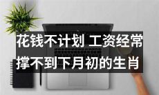 如何避免因花钱不计划而导致工资经常撑不到下月初的生肖们？