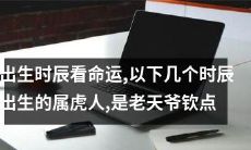 根据出生时辰看命运，以下几个时辰出生的属虎人被认为是老天爷特别钦点的幸运子女