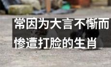 那些在言语中大放厥词最终惨遭打脸的十二生肖