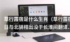 草行露宿的生肖是什么?它与日与北骑相出没于长淮间的传说有何关联?