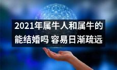 2021年属牛的人和同样属牛的配偶是否能够结婚并维持幸福婚姻关系?随着时间的推移,是否会面临日益增加的相互疏远问题?