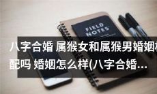 猴年属猴男女八字合婚: 结婚幸福与否如何预测？你需要了解的八字合婚结婚吉日查询方法