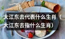 通过大江东去这句话，我们能知道代表什么生肖？