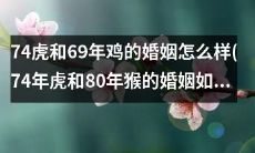 从婚姻角度探析74年虎和69年鸡的结合，以及进一步探讨74年虎和80年猴的婚姻如何？