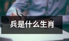 请问兵在十二生肖中属于哪个？