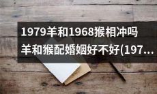 1979年出生的羊男和1968年出生的猴男有冲克之嫌吗？全面探究羊和猴的配对婚姻是否合适，并以1979年出生的羊男和1987年出生的兔女婚姻为例详细阐述其优缺点