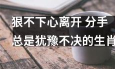十二生肖中总是犹豫不决、狠不下心离开的人：情感难舍、分离艰难的挣扎者
