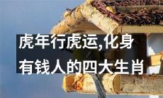 在虎年纳福享富，成就神仙的四大生肖：变身贵人、财神、招财猫与金元宝