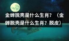 金蝉脱壳是哪个生肖？其特有的脱皮方式引人好奇