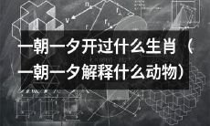 探究一朝一夕间生肖变化的原因与意义(一朝一夕对应不同的生肖动物解读)