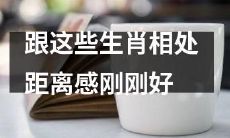 如何保持与这些生肖之间的距离感刚刚好的相处之道？