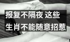 这些生肖不容易原谅! 报复来势汹汹,记得避免招惹!