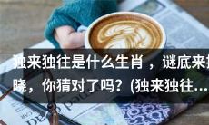 揭秘独来独往代表的生肖是哪一种，你猜中了吗？