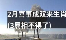 2月喜事双倍收获,3个生肖值得期待!