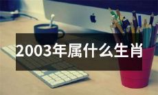 2003年的中国传统生肖是什么？