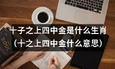 对于生肖学中的“十子”,它们之上的“四中金”代表哪些生肖呢?(解读“十之上四中金”代表的生肖)
