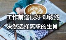 哪些生肖即使工作前途看好，也会决定毅然离开？