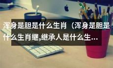 哪些生肖被称为“浑身是胆”的继承人？